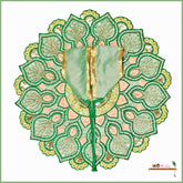 Blended Thread Cutdana Work Sea Green Poshak